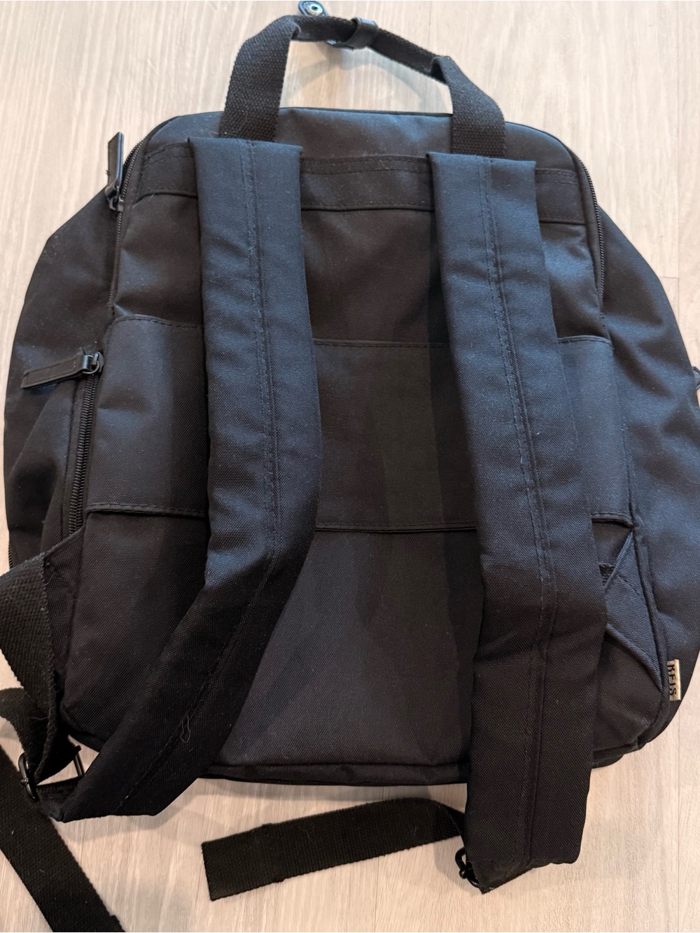BEIS The Expandable Backpack in Black - Picture 6 of 6